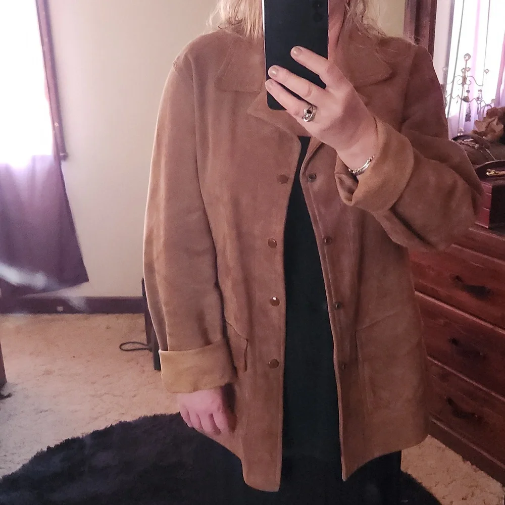 R M. WILLIAMS  LONG HORN vintage  heavy winter sheepskin jacket - Picture 12 of 12